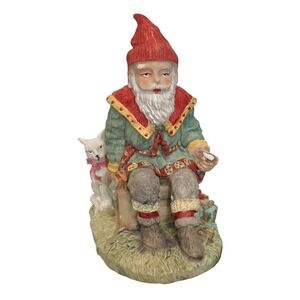 VTG 1993 Figurine Jultomtar Santa Hand Painted Sweden Gnome Figurine ISCC